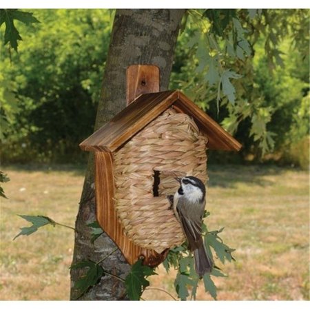 SONGBIRD ESSENTIALS Songbird Essentials Mounted Grass Roosting Pocket with Roof SE934
